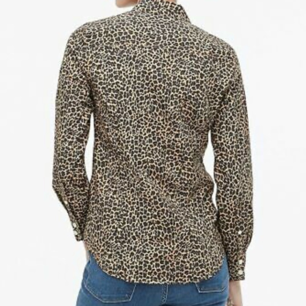 J.Crew Button-up leopard shirt in signature fit - Picture 9 of 11